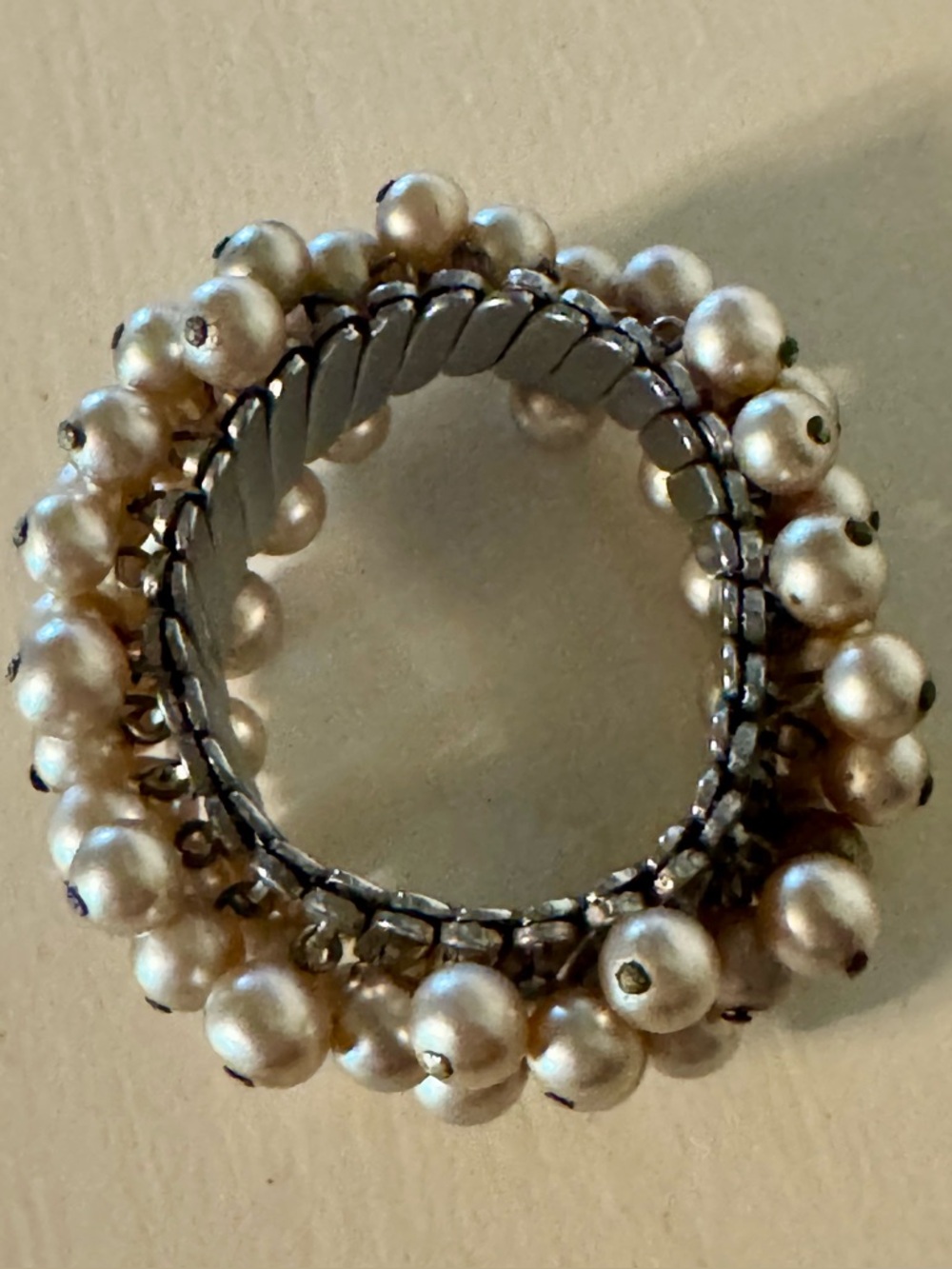Vintage Pearl “Cha-Cha” Stretch Bracelet